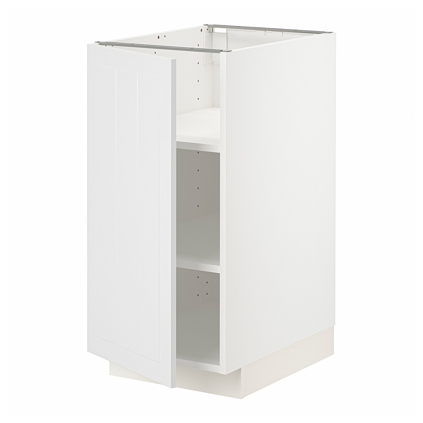 METOD base cabinet with shelves, white/Stensund white, 40x60x80 cm - IKEA