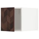 METOD Top cabinet, white Hasslarp/brown patterned, 40x60x40 cm