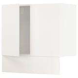 METOD Wall cab w built-in extractor hood, white/Veddinge white