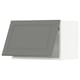 METOD Wall cabinet horizontal w push-open, white/Bodbyn grey, 60x37x40 cm