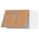 METOD Wall cabinet horizontal w push-open, white/Vedhamn oak, 60x37x40 cm