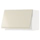 METOD Wall cabinet horizontal w push-open, white/Voxtorp high-gloss light beige, 60x37x40 cm