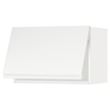 METOD Wall cabinet horizontal w push-open, white/Voxtorp matt white, 60x37x40 cm