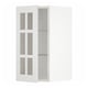 METOD Wall cabinet w shelves/glass door, white/Stensund white, 30x37x60 cm