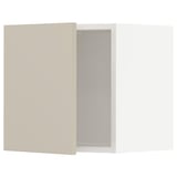 METOD Wall cabinet, white/Havstorp beige, 40x37x40 cm