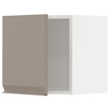 METOD Wall cabinet, white/Upplöv matt dark beige, 40x37x40 cm