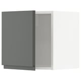 METOD Wall cabinet, white/Voxtorp dark grey, 40x37x40 cm