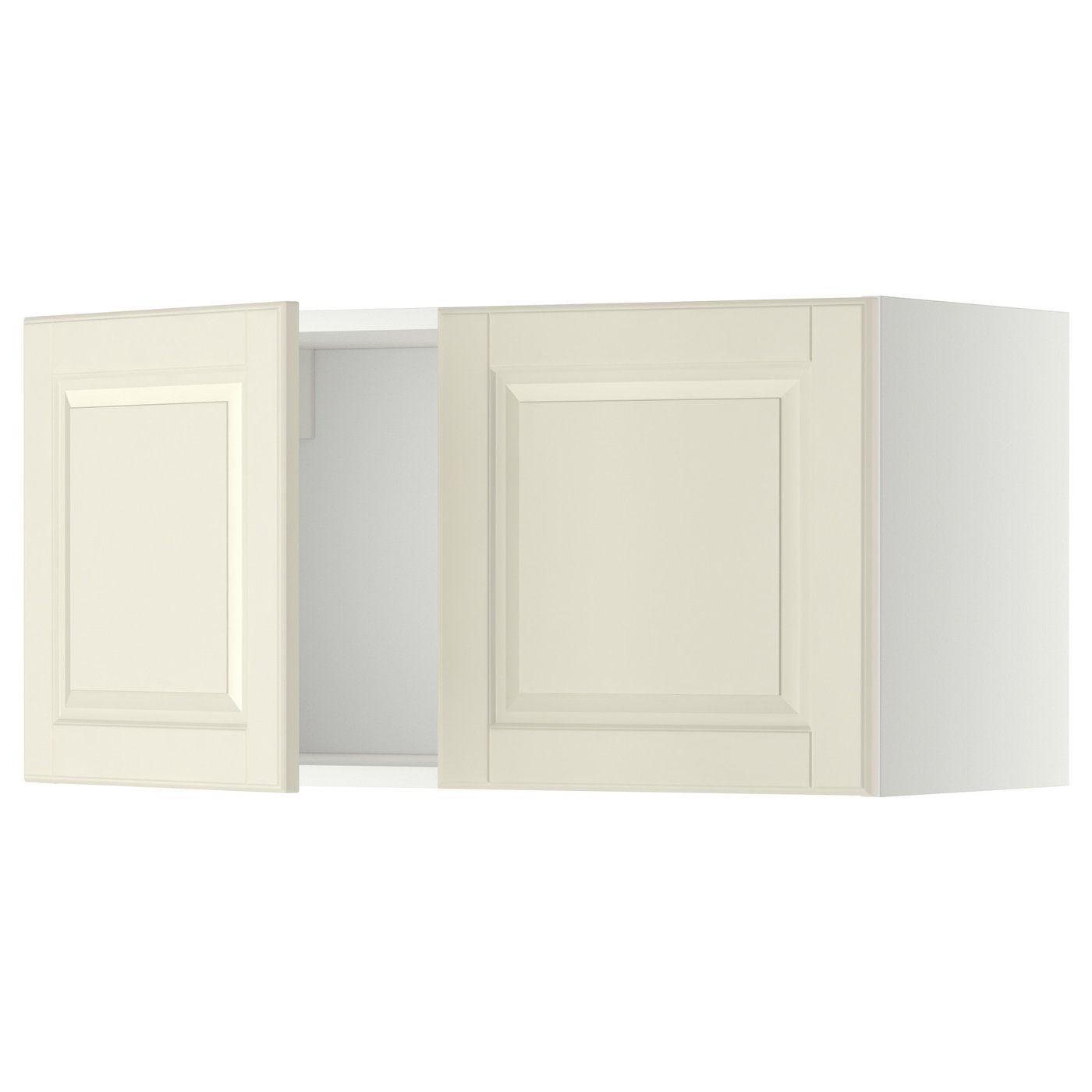 METOD wall with 2 doors, white/Bodbyn offwhite, 80x37x40 cm IKEA