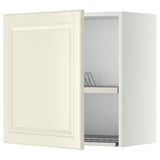 METOD Wall cabinet with dish drainer, white/Bodbyn off-white, 60x37x60 cm