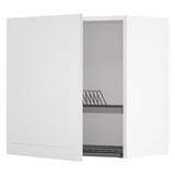 METOD Wall cabinet with dish drainer, white/Stensund white, 60x37x60 cm