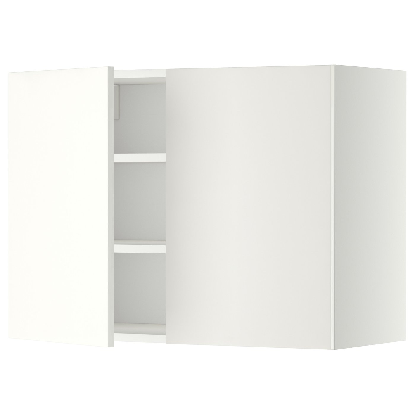 Metod Wall Cabinet With Shelves 2 Doors White Haggeby White Ikea