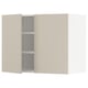 METOD Wall cabinet with shelves/2 doors, white/Havstorp beige, 80x37x60 cm