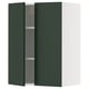METOD Wall cabinet with shelves/2 doors, white/Havstorp deep green, 60x37x80 cm