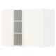 METOD Wall cabinet with shelves/2 doors, white/Vallstena white, 80x37x60 cm