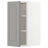 METOD Wall cabinet with shelves, white/Bodbyn grey, 30x37x60 cm