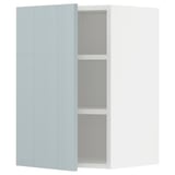 METOD Wall cabinet with shelves, white/Kallarp light grey-blue, 40x37x60 cm