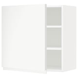METOD Wall cabinet with shelves, white/Voxtorp matt white, 60x37x60 cm