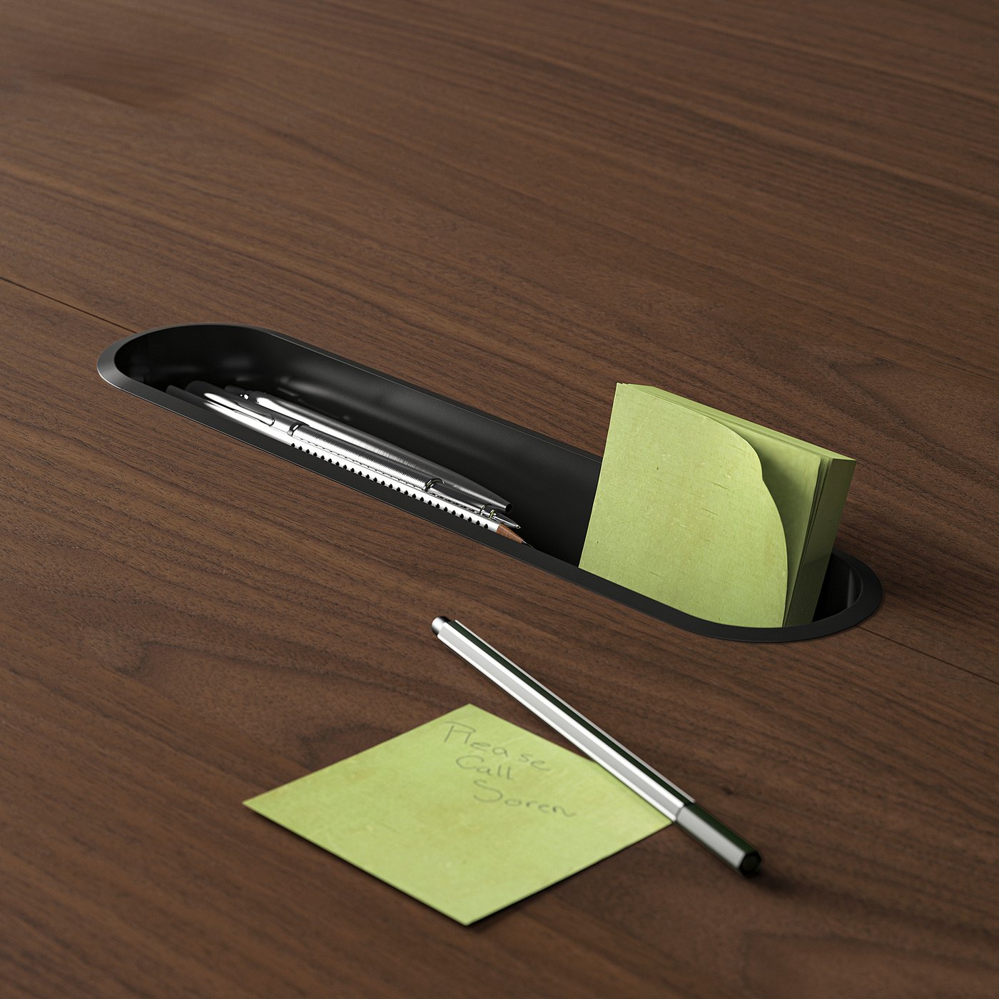トイヴォネン・クレスト MITTZON conference table, round walnut veneer/black, 120x75 cm - IKEA