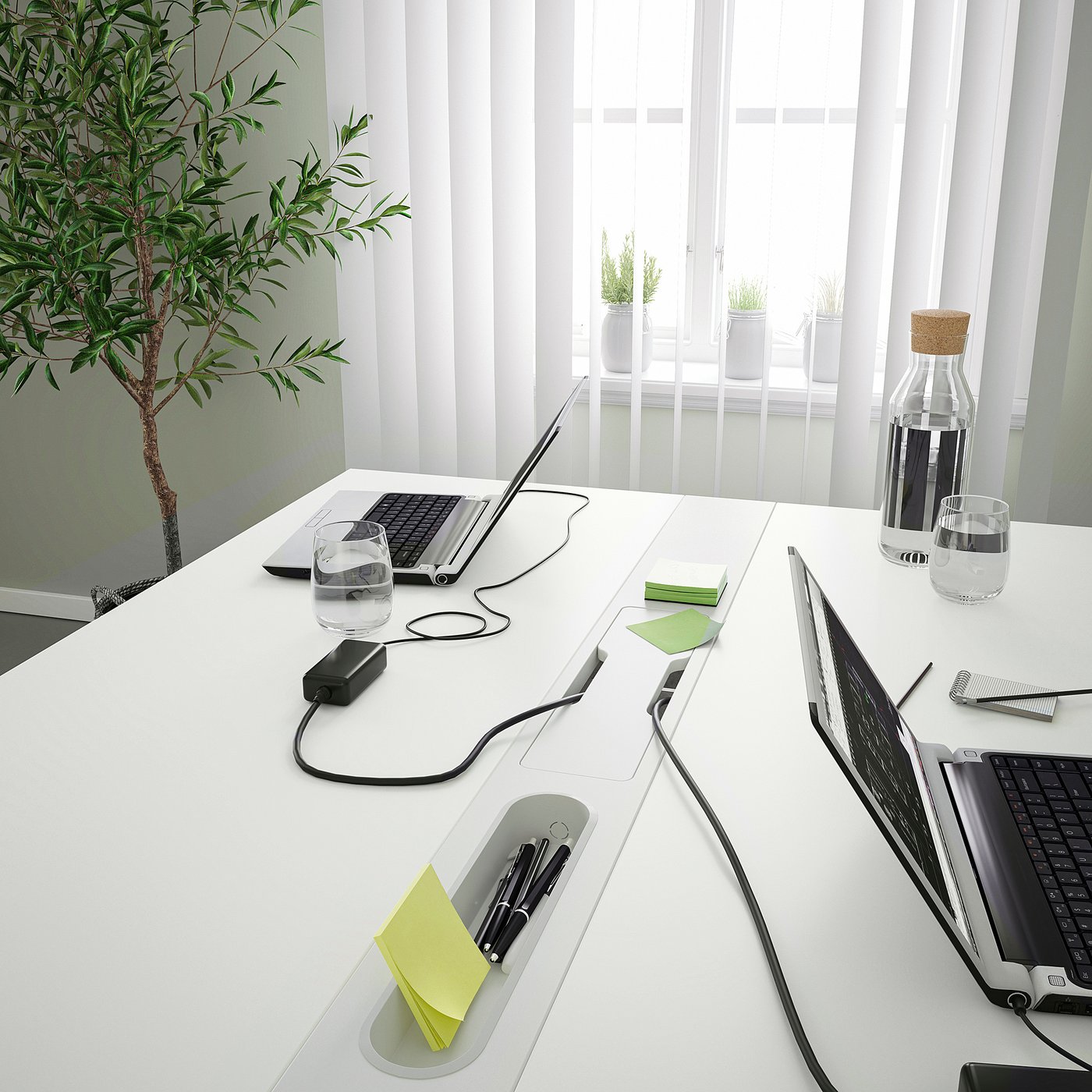 MITTZON plug-in module, white, 120x12 cm - IKEA