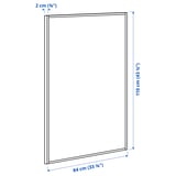 MITTZON Whiteboard/noticeboard, white, 84x110x2 cm