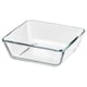 MIXTUR Oven/serving dish, clear glass, 15x15 cm