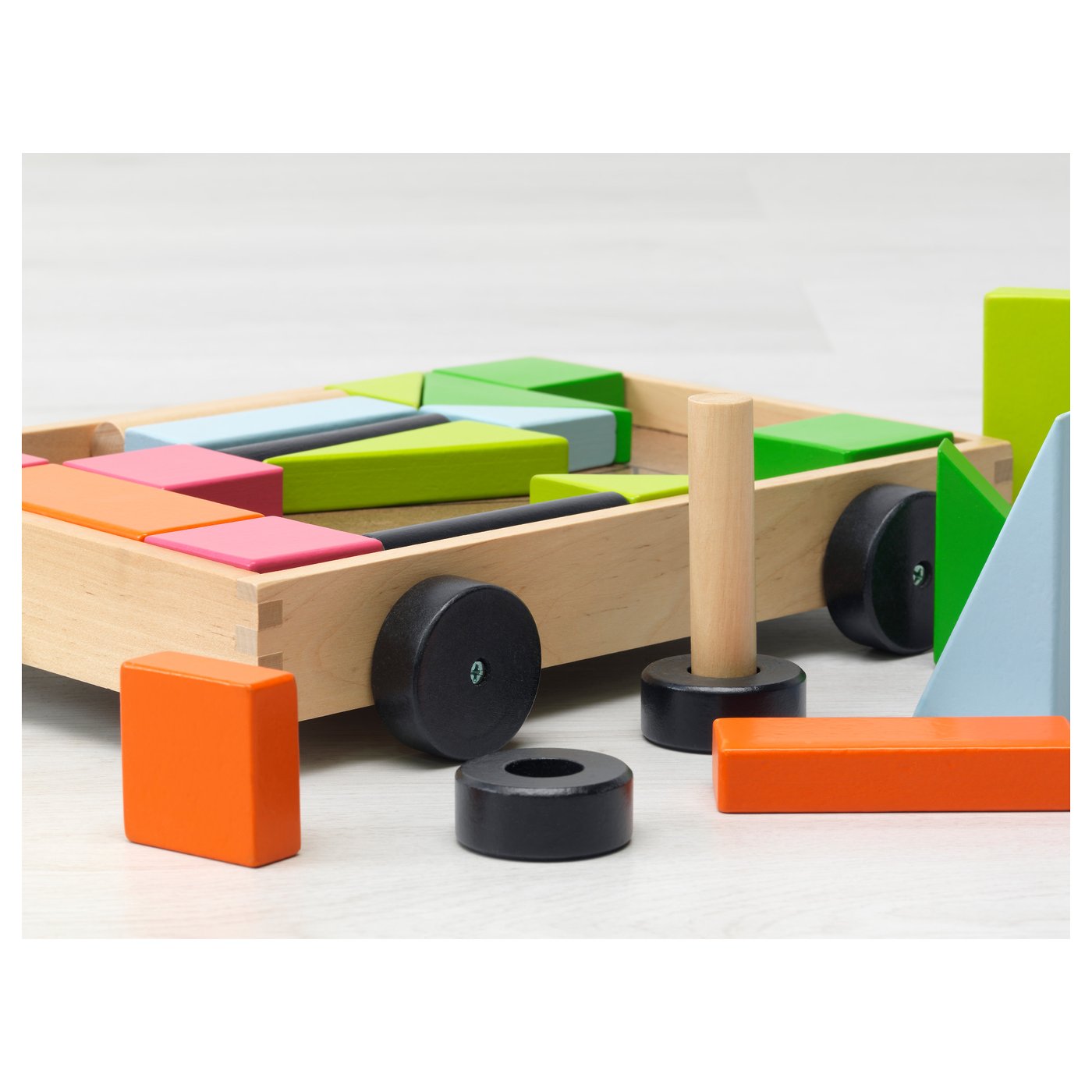 MULA 24 building blocks with wagon - IKEA