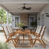 NÄMMARÖ Table, outdoor, light brown stained, 200x75 cm