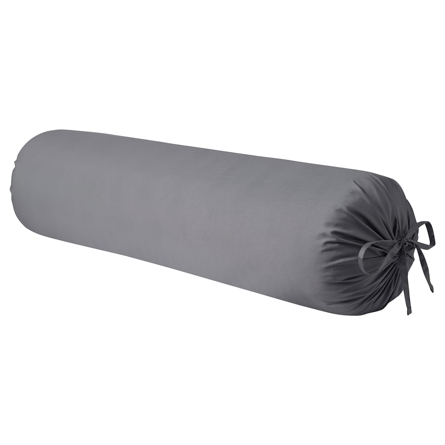 NATTJASMIN bolster case, dark grey, 38x110 cm IKEA