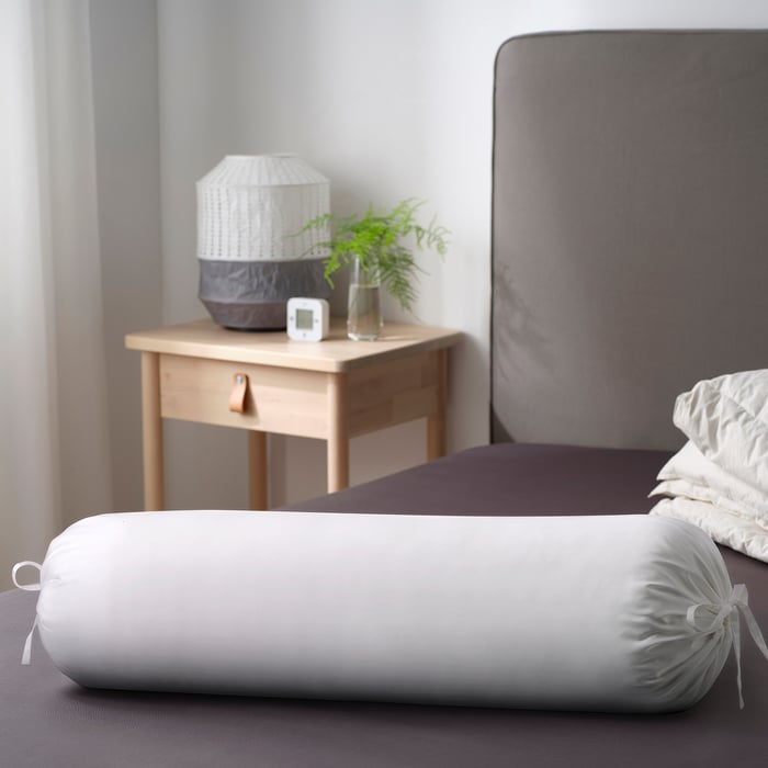 NATTJASMIN bolster case, white, 38x110 cm IKEA