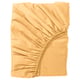 NATTJASMIN Fitted sheet, yellow, 150x200 cm