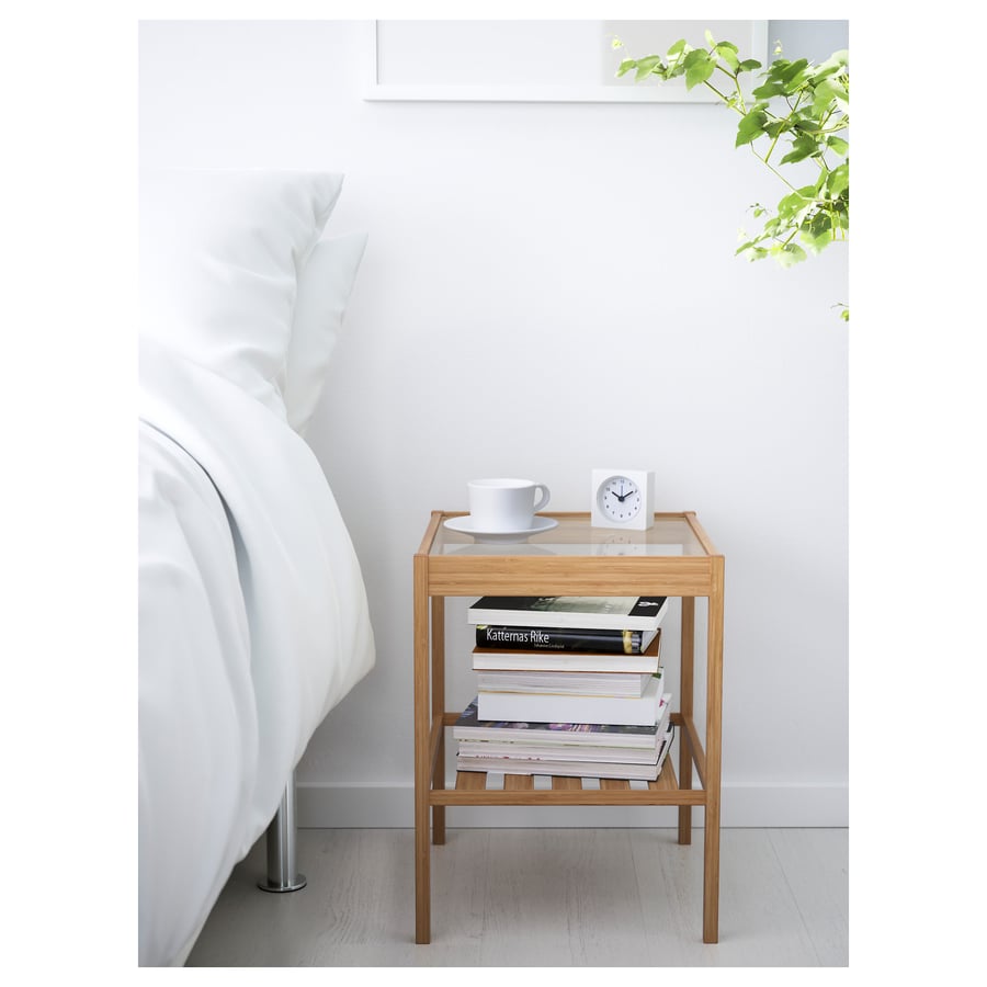 NESNA bedside table, bamboo, 36x35 cm IKEA