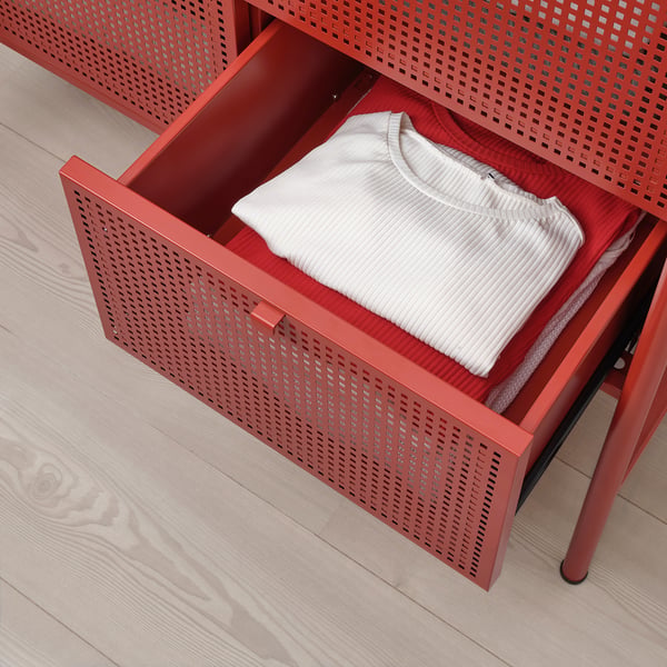 Nikkeby Chest Of 4 Drawers Red Ikea