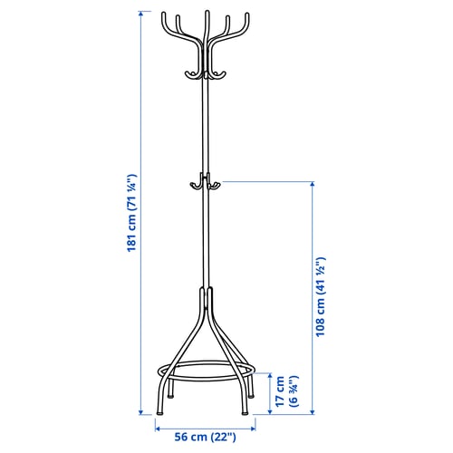 Illustration with measurements for the product: NIPÅSEN.