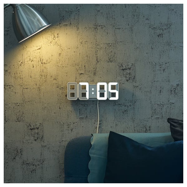 NOLLÅTTA Alarm clock, white