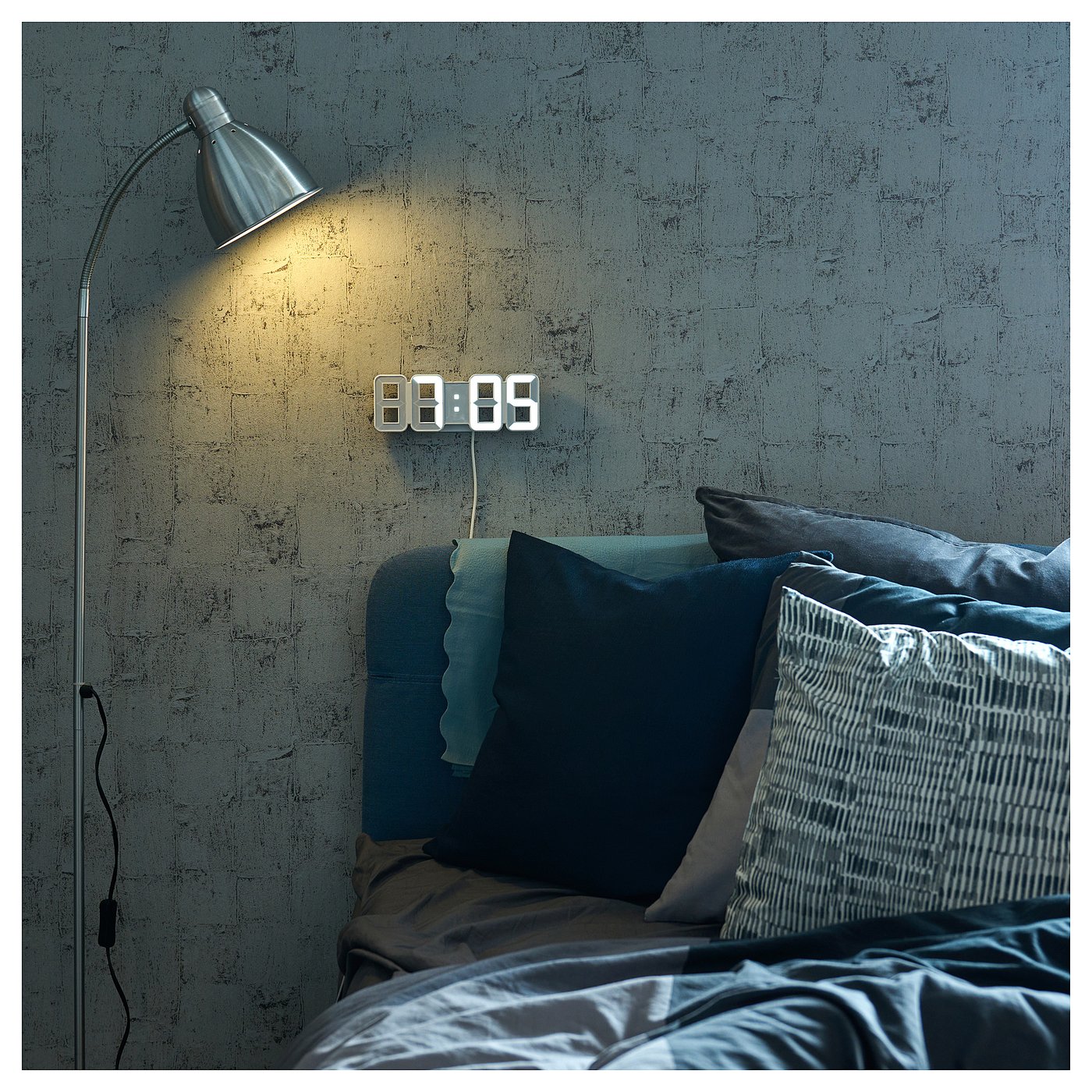 NOLLÅTTA alarm clock, white - IKEA