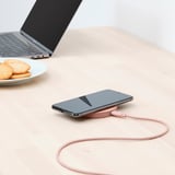 NORDMÄRKE Wireless charger, textile/pink