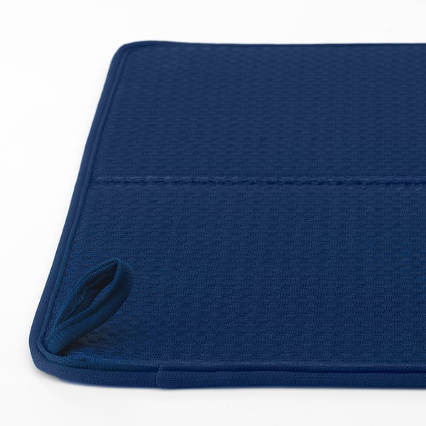 NYSKÖLJD Dish drying mat, blue, 44x36 cm