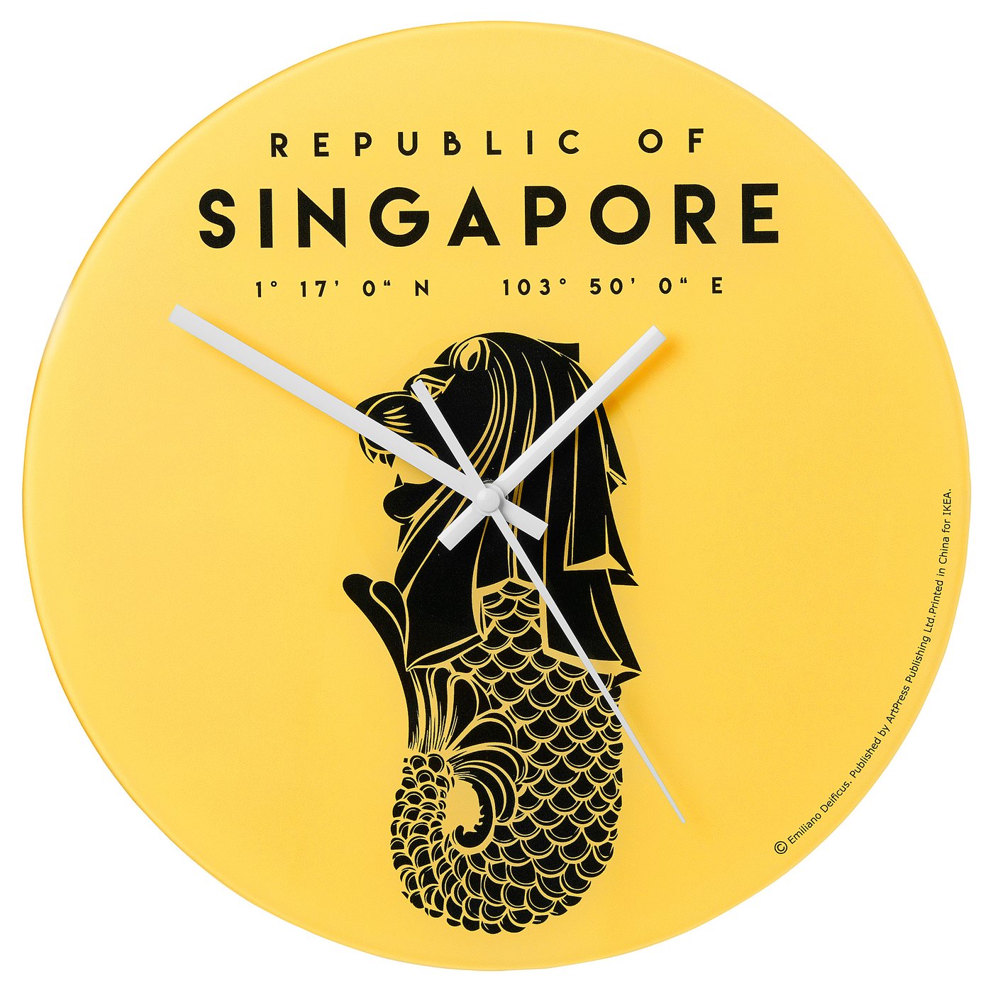 ÖGONABÖJ Wall clock, Singapore, 30 cm IKEA