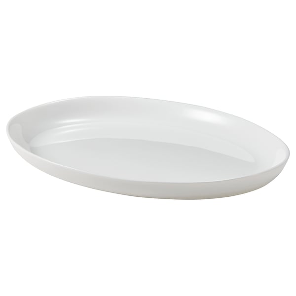 OFTAST Plate, white, 28x22 cm