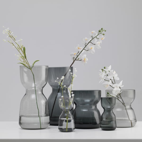Omtanksam Vase Light Grey Ikea