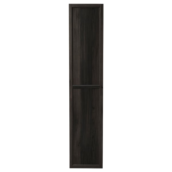 OXBERG Door, dark brown oak effect, 40x192 cm