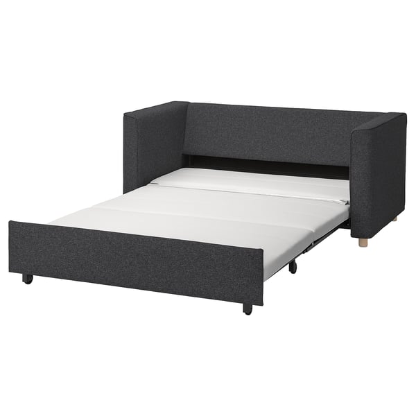 PÄRUP 2-seat sofa-bed, Gunnared dark grey