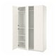 Option: PAX / BERGSBO Wardrobe combination, white/white, 150x60x236 cm