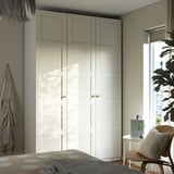 PAX / BERGSBO Wardrobe combination, white/white, 150x60x236 cm