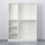 PAX / BERGSBO Wardrobe combination, white/white, 150x60x201 cm