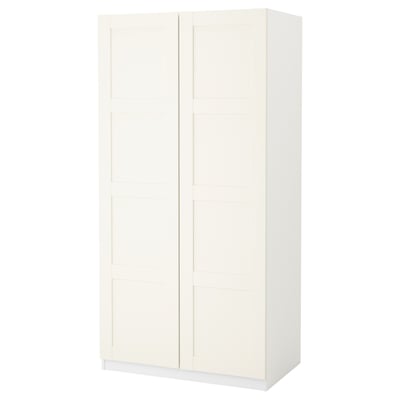 PAX / BERGSBO Wardrobe, white/white, 100x60x201 cm