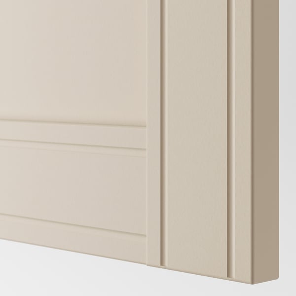 PAX / FLISBERGET Corner wardrobe, white/light beige, 161/88x236 cm