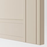PAX / FLISBERGET Corner wardrobe, white/light beige, 161/88x236 cm