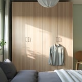 PAX / FORSAND Wardrobe combination, white stained oak effect/white stained oak effect, 200x60x236 cm