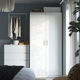 PAX / FORSAND Wardrobe, white/white, 100x60x201 cm